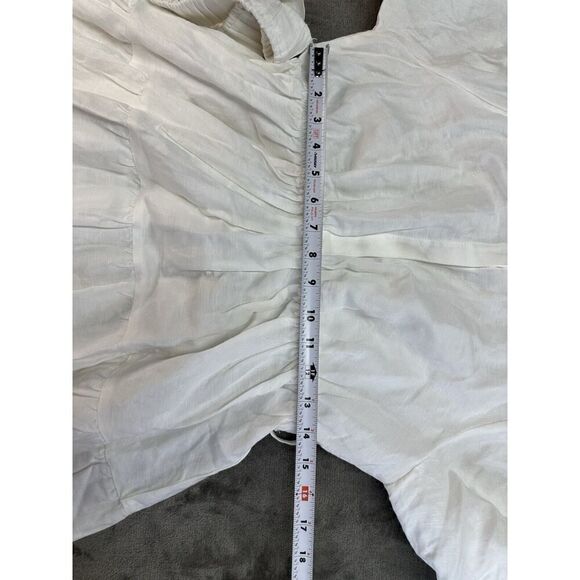 NWT Bardot The Mini Shirt Dress In Ivory LARGE - Picture 10 of 15